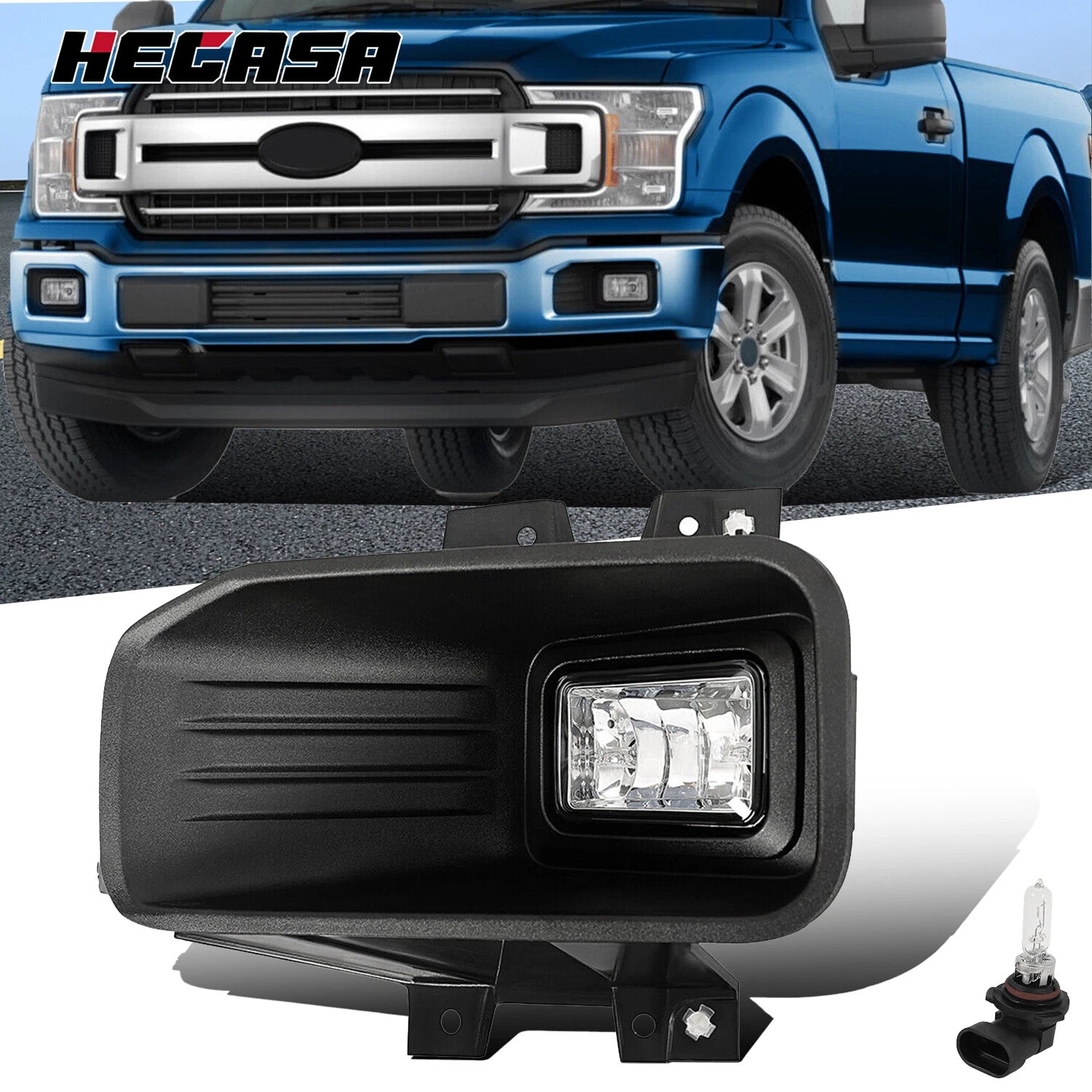Fog Light for Ford F150 (2018–2020) Left Driver Side Halogen