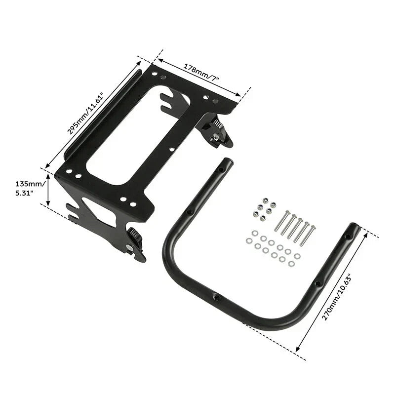 Detachable 2-Up Luggage Rack Docking Kit for Harley Touring (1997-2008)