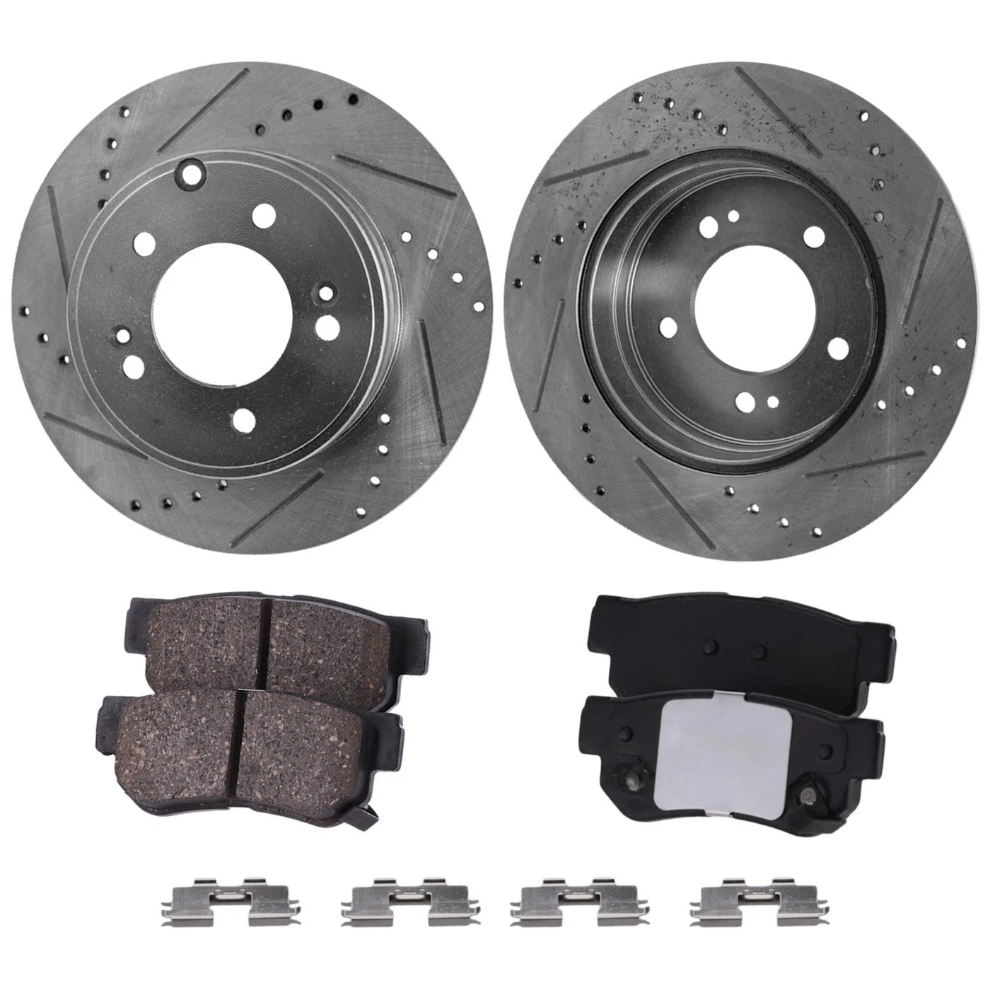 Rear Brake Disc Rotors and Pads Kit for Hyundai Azera Sonata (2005–2008)
