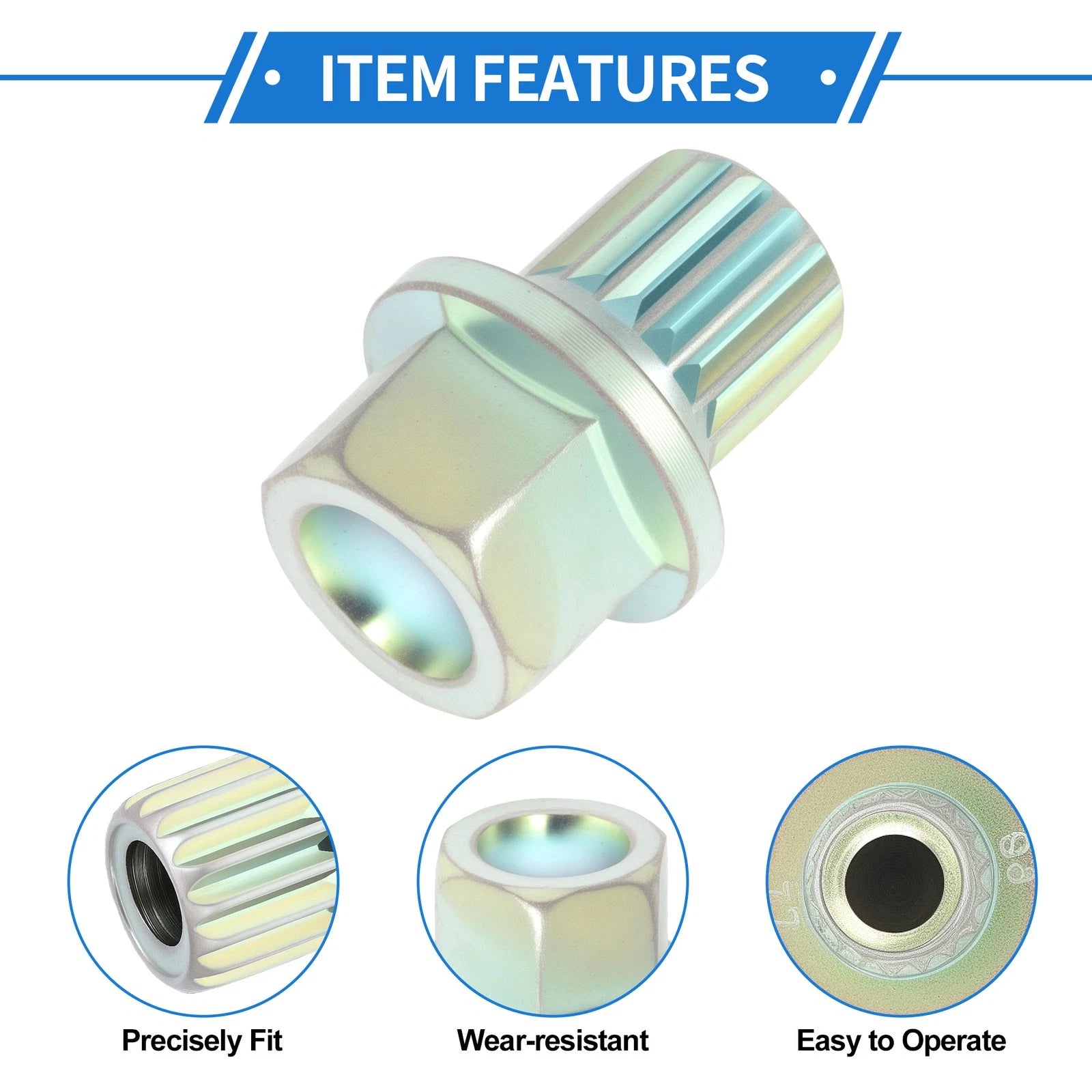 33/17PT Wheel Lock Lug Nut with Anti Theft Removal Key for BMW
