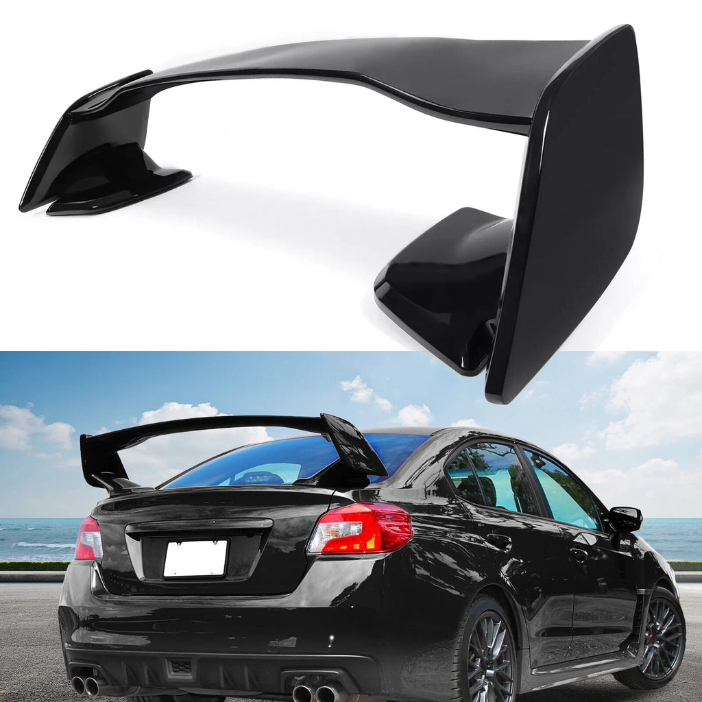 Rear Trunk Spoiler Wing for Subaru WRX STI (2015–2021) Glossy Black JDM Style