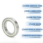 1 Pc 6018ZZ Deep Groove Ball Bearing P6 for Scooter Skateboard Wheel