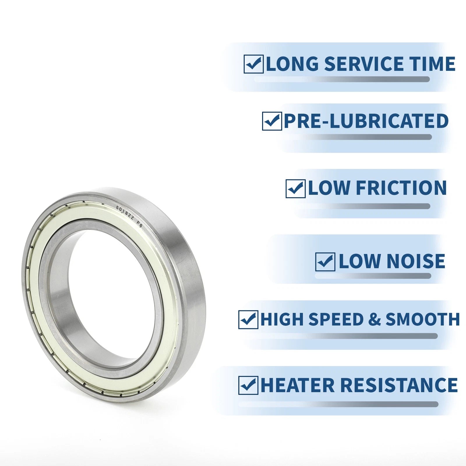 1 Pc 6018ZZ Deep Groove Ball Bearing P6 for Scooter Skateboard Wheel