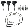 Set of 3 Ignition Coils & 6 Platinum Spark Plugs for Kia Sorento