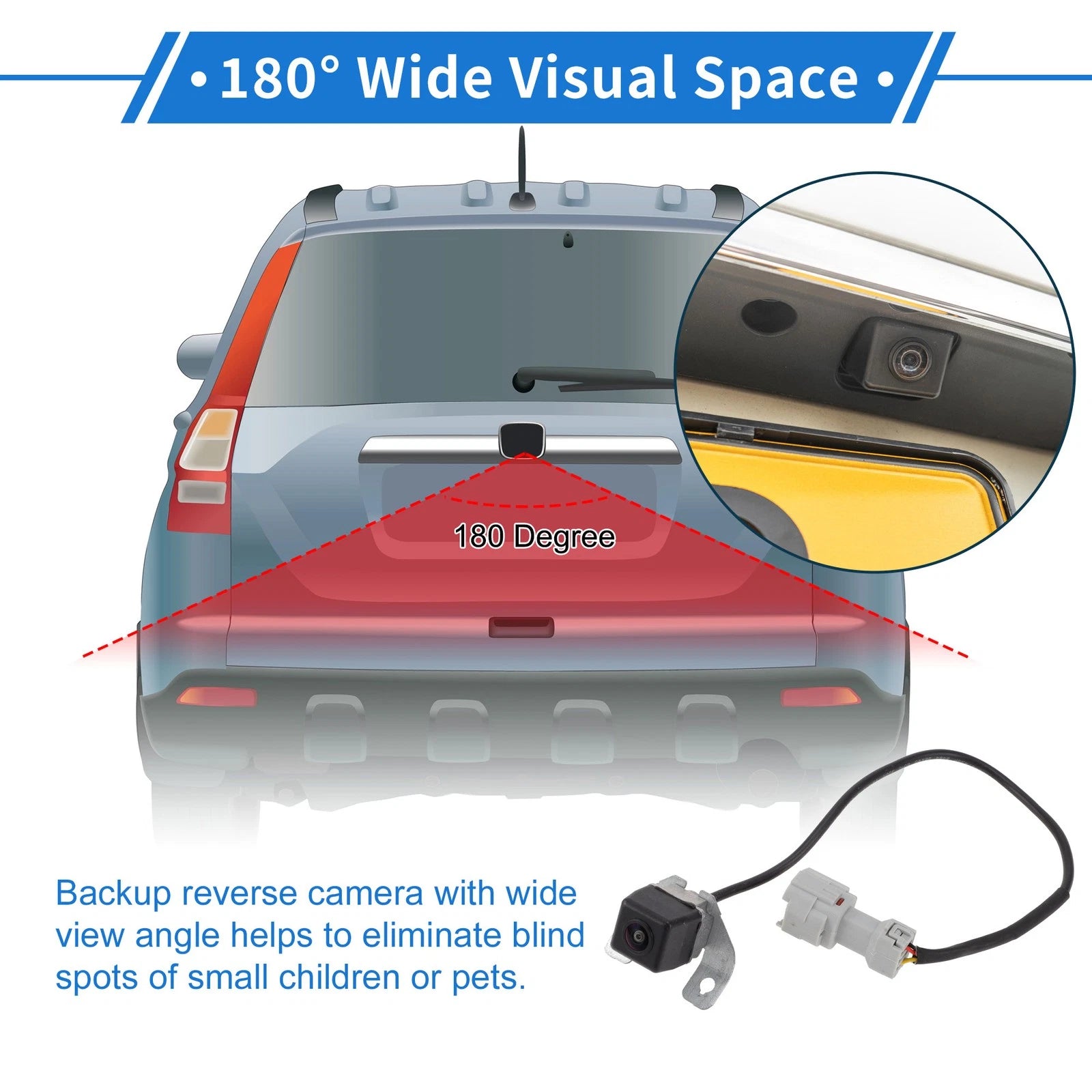 Rear View Camera for Hyundai I40 (2011–2013) 120-180°
