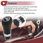 6 Speed Gear Shift Knob for Mercedes-Benz C-Class (2000-2023) Faux Leather
