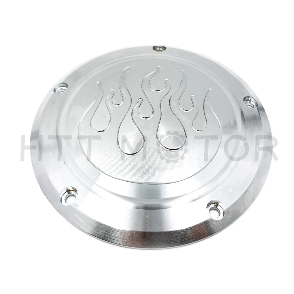Flame Derby Timer Cover for Harley Dyna Sportster Street Bob XL 883 1200 C