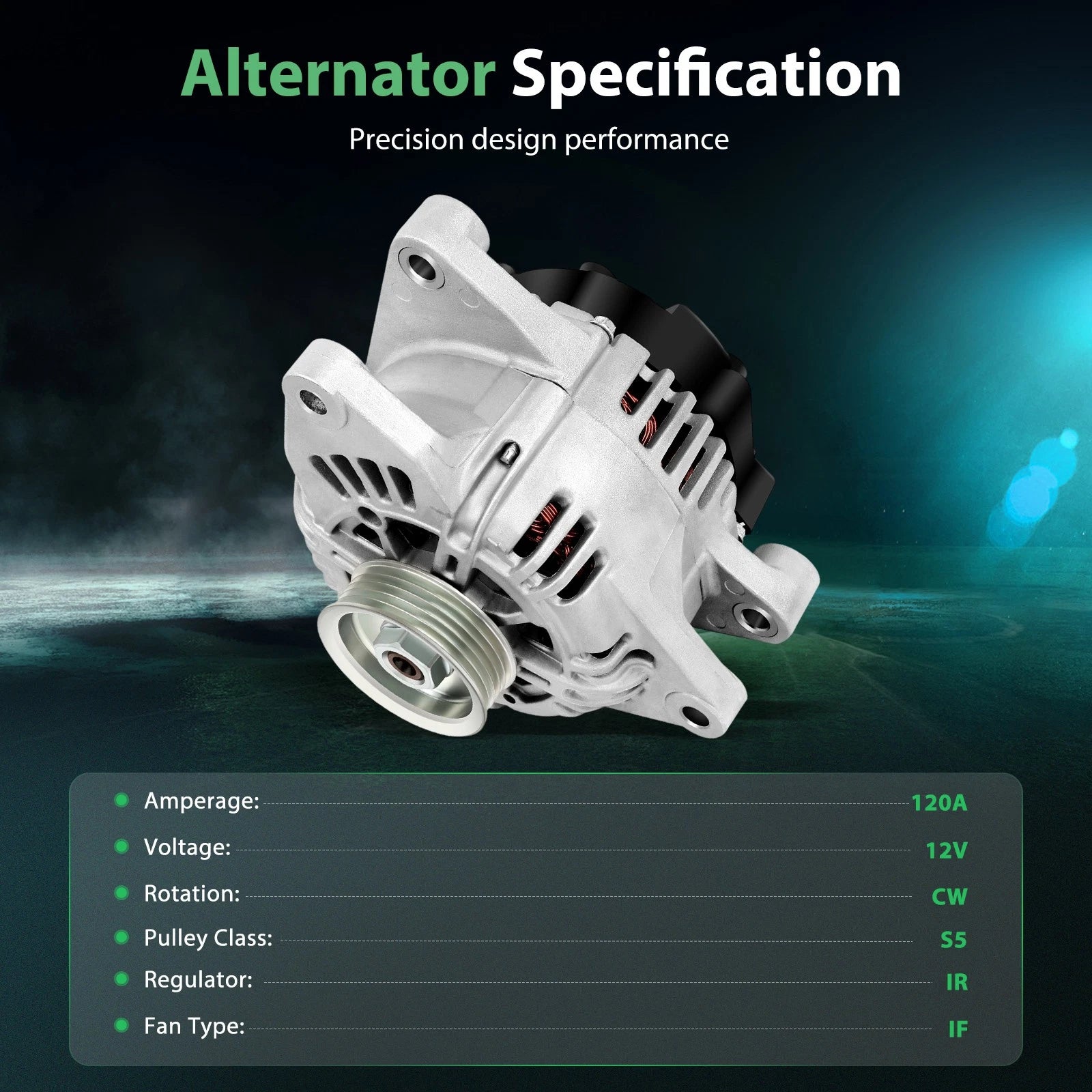 120A Alternator for Kia Sorento (2003–2006)