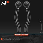 2X Front Outer Tie Rod Ends for Nissan Versa (2012-2022) Micra (2015-2019)