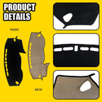 Dash Board Cover Mat Pad for Hyundai Tucson (2016–2018) - Anti-Slip