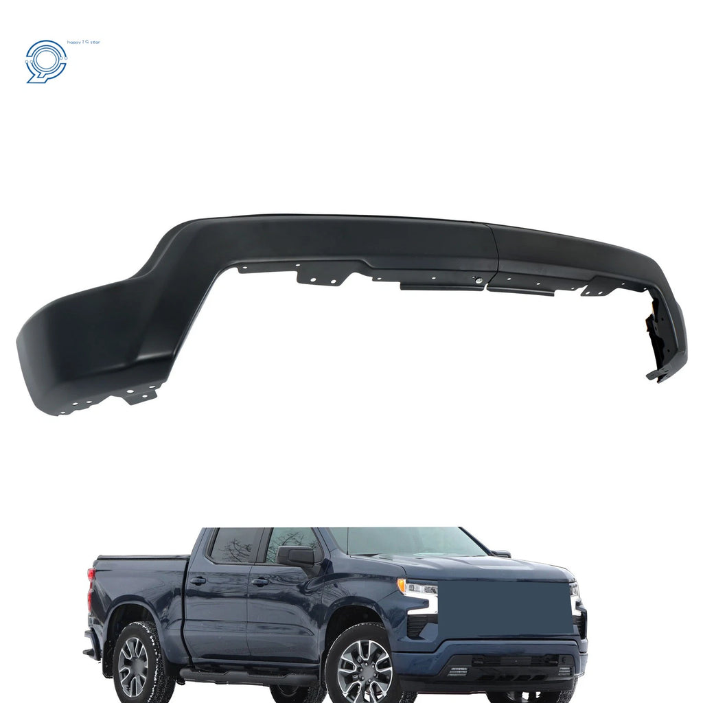 Front Bumper Face Bar for Chevy Silverado (2022–2024) Black Steel