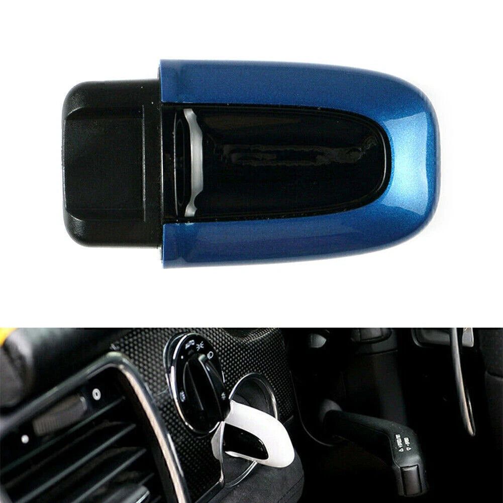 1x Blue ABS One Button Start Key Cover Case for Porsche Macan (2015–2023)