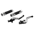 Silver Extendable Brake Clutch Levers Set for Kawasaki ZX14R (2006–2023)