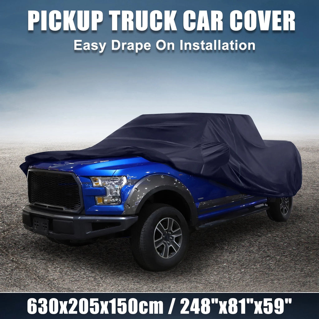 Car Cover for Toyota Tacoma Crew Cab Pickup 2005–2021 Navy Blue