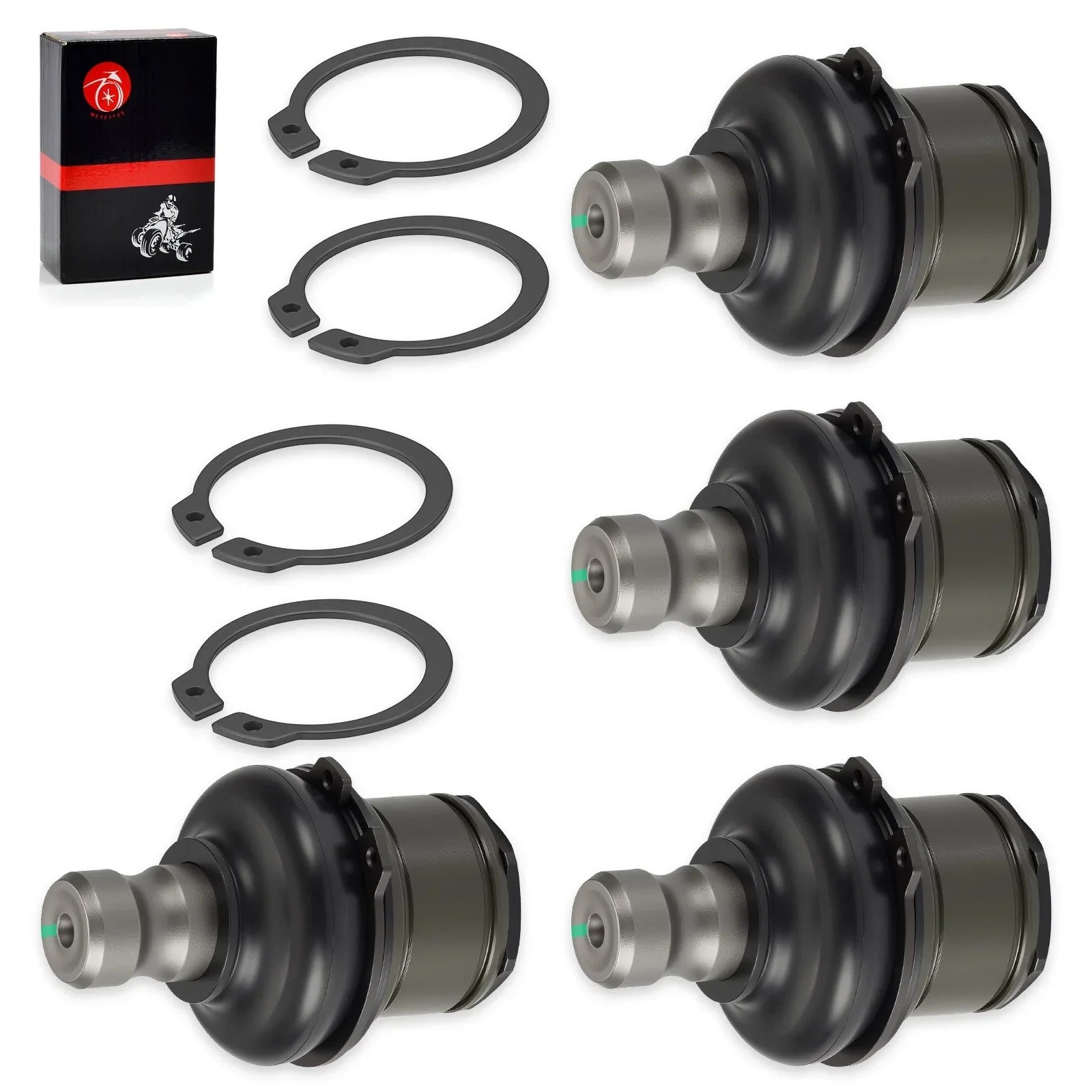 4 Upper/Lower Ball Joints for Arctic Cat 650 V2/H1/TRV/TBX 4x4 (2004–2012)