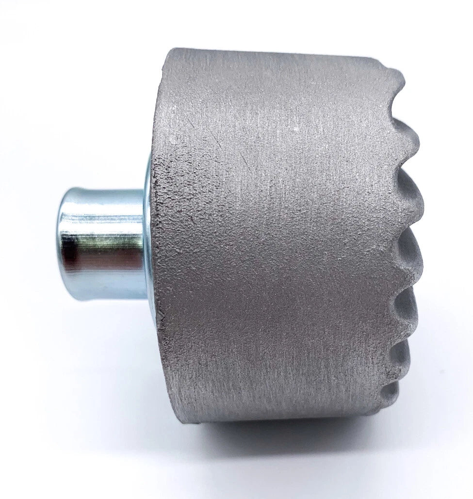 Valve Cover Breather Finned Aluminum Push In for Universal 1 to 1.25 in