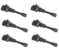 Set of 6 Hitachi Direct Ignition Coils for Mazda Millenia V6 (1995–2002)