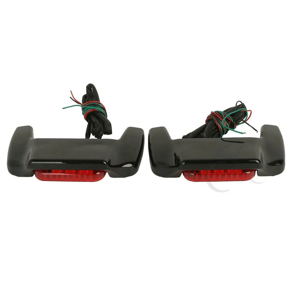 LED Spoilers for Harley Touring Models (1993–2013) - Vivid Black Hard Saddlebag Lid
