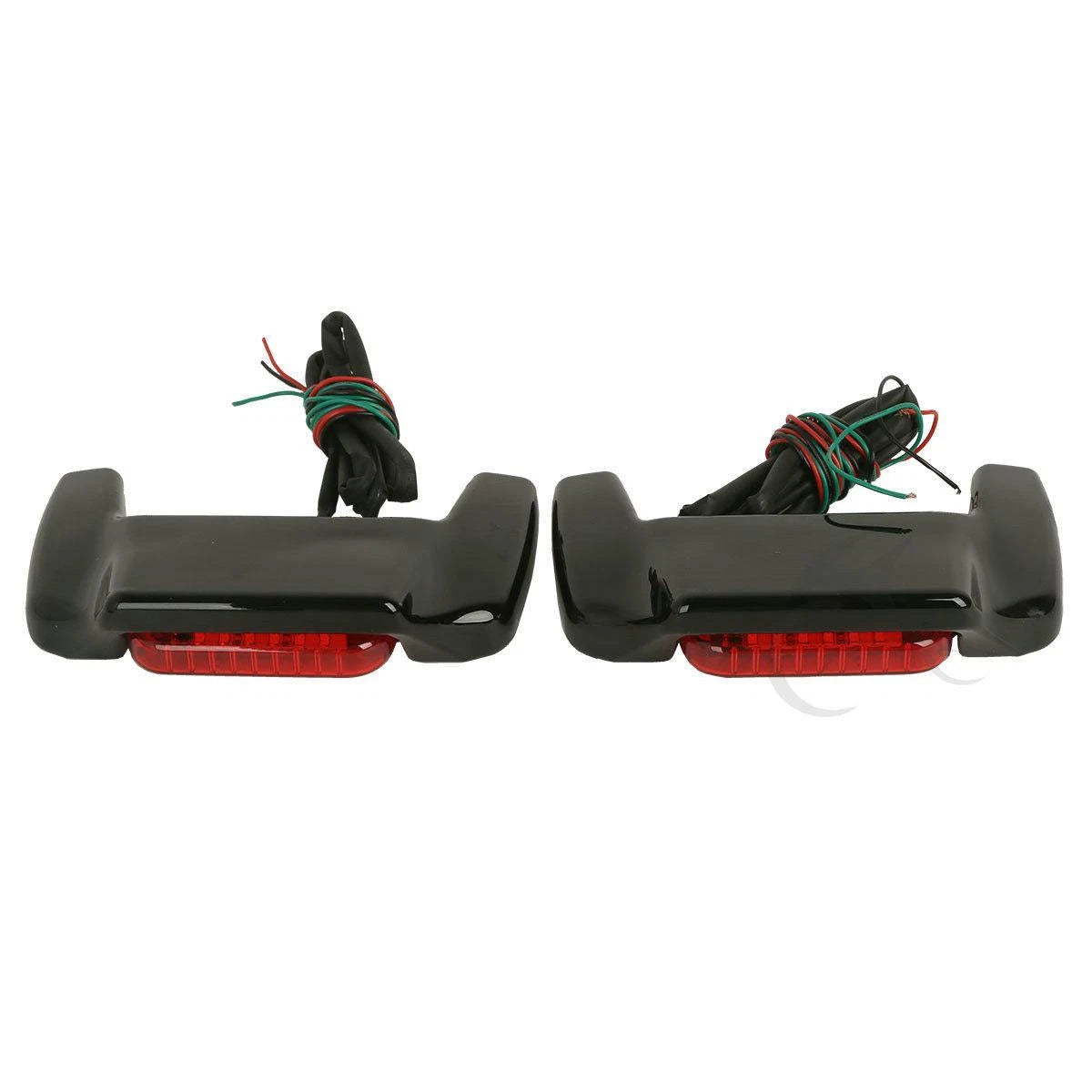 LED Spoilers for Harley Touring Models (1993–2013) - Vivid Black Hard Saddlebag Lid