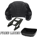 6.5" Black King Trunk Speakers Mount Rack for Harley Touring Road Glide (2014–2023)
