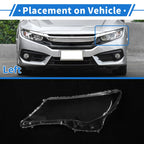 1 Pcs Headlight Lens Cover for Toyota RAV4 (2013–2015) PC Clear