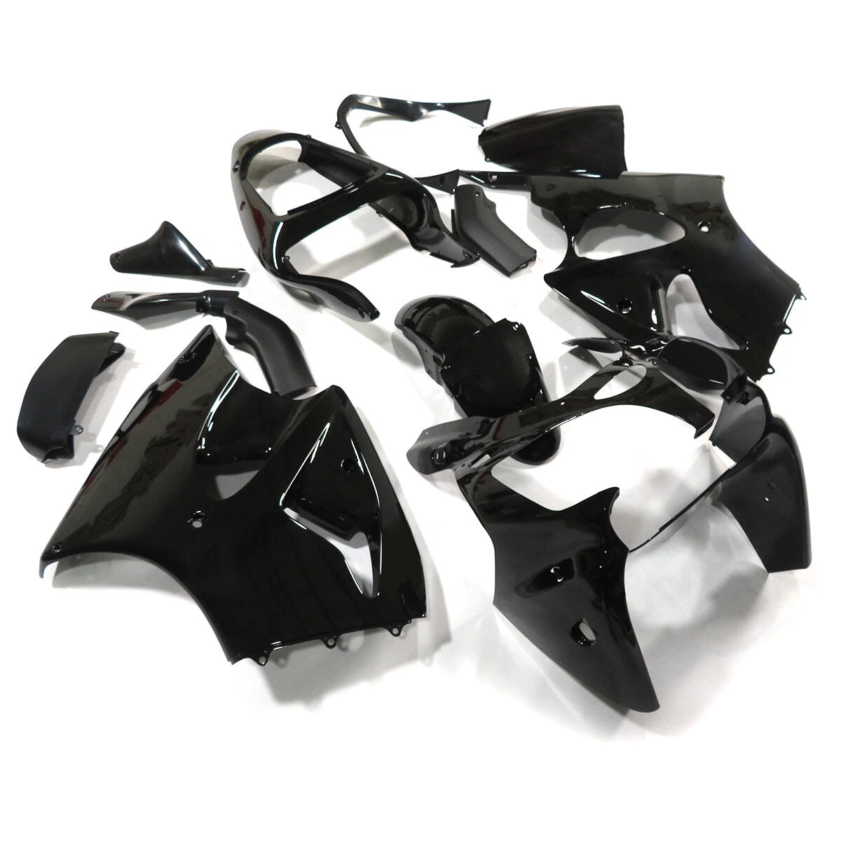 Gloss Black ABS Fairing Kit for Kawasaki Ninja ZX-6R (2000–2002)