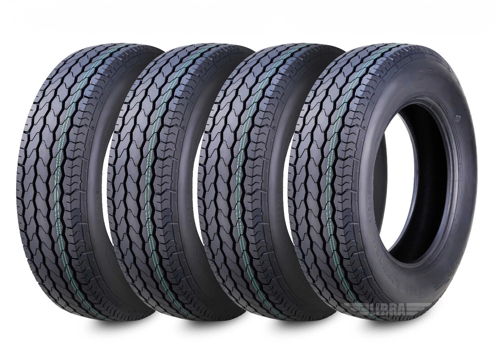 Set of 4 ST205/75D15 Free Country Trailer Tires 2057515 F78-15 Bias