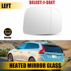 Left Side Heated Mirror Glass with Backing Plate for Volvo XC60 (2010–2017)