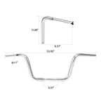 12" Rise Ape Hanger Handlebar for Harley Sportster XL 883 1200 (2004–2023)