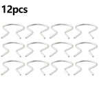 Set of 12 Crank Retainer Door Handle Clips for Wind Horseshoe