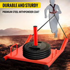 Heavy Duty Push Pull Sled for Fitness Training w/Harness