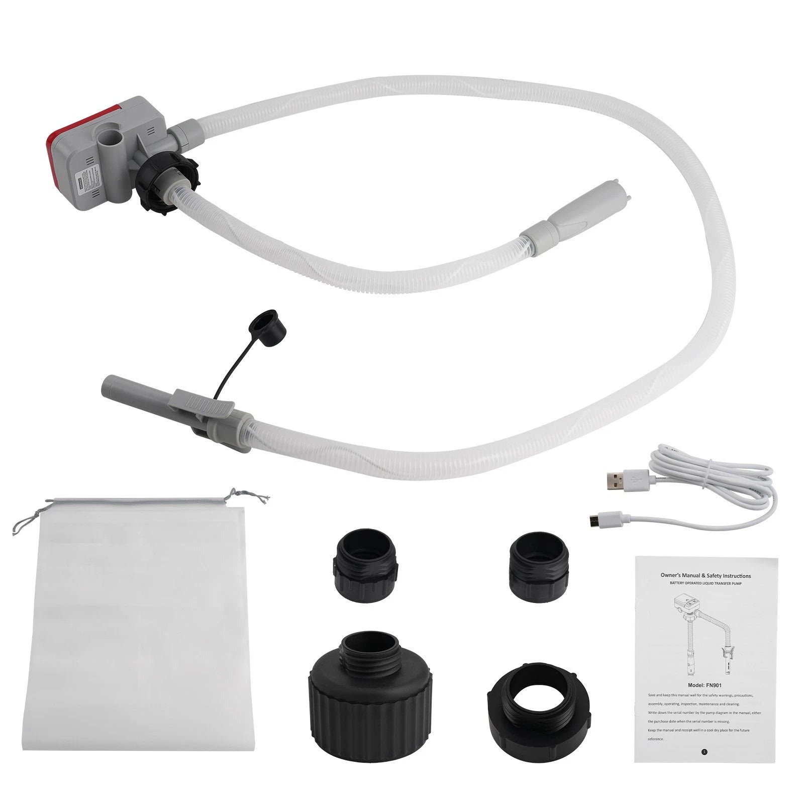 Battery Fuel Transfer Pump TRFA01-XL 20066 2.4GPM Gas Diesel Kerosene