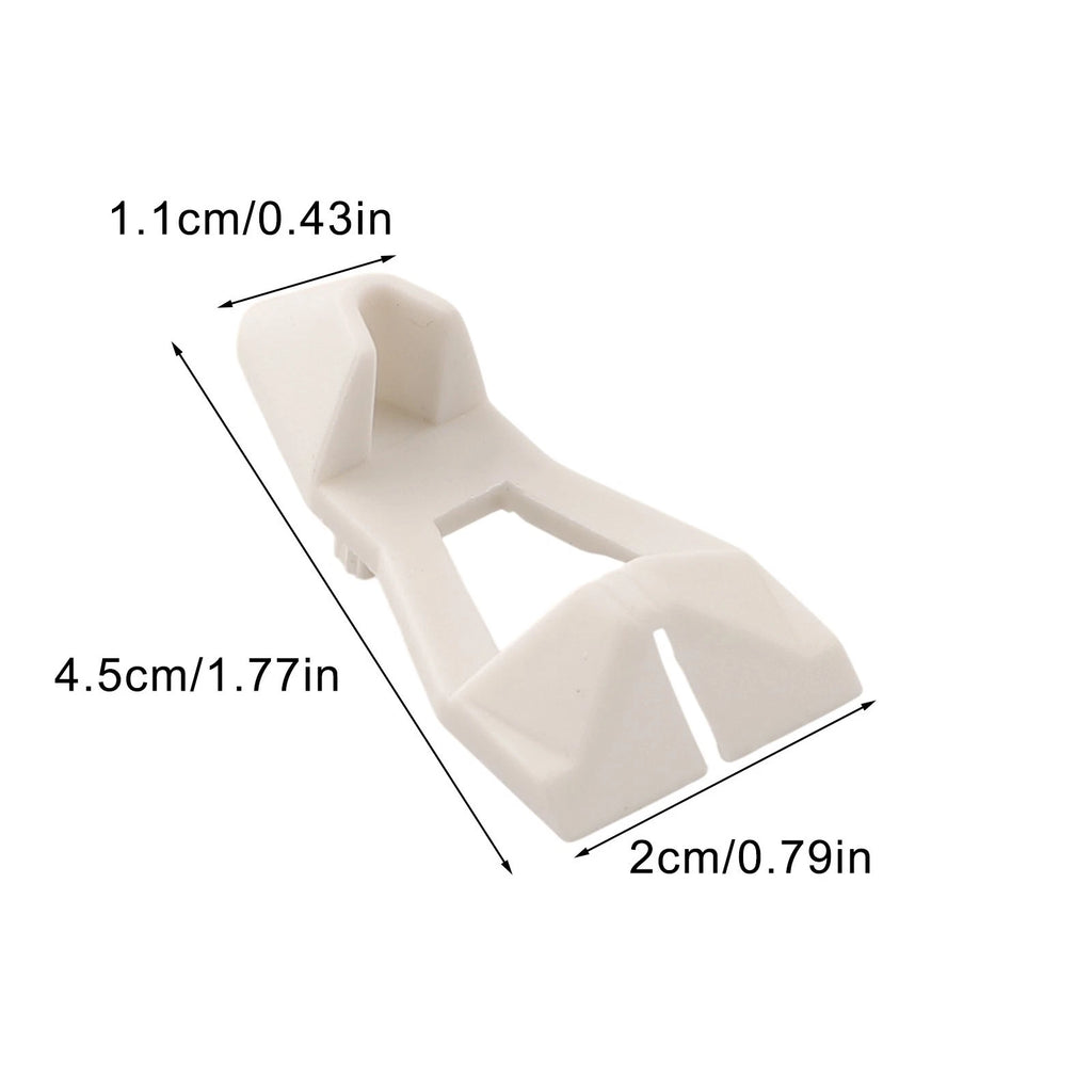 Set of 100 White Plastic Shelf Support Pegs for Cabinet Board Installation