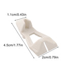Set of 100 White Plastic Shelf Support Pegs for Cabinet Board Installation