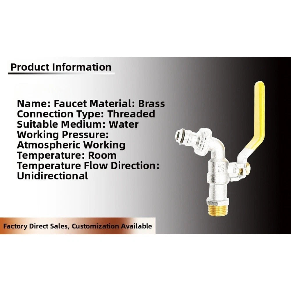 Forged Brass Ball Valve Faucet for Water Tap (Threaded)
