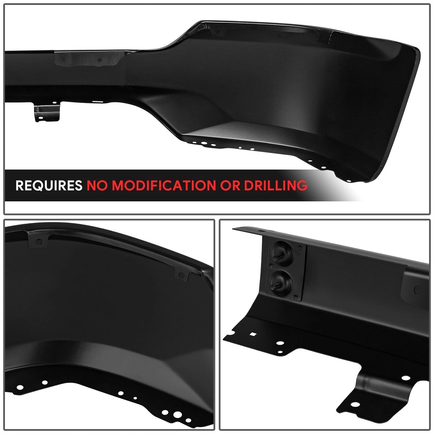 Front Bumper Face Bar for Silverado 1500 LD (2016–2019) w/o Sensor & Fog Light Holes