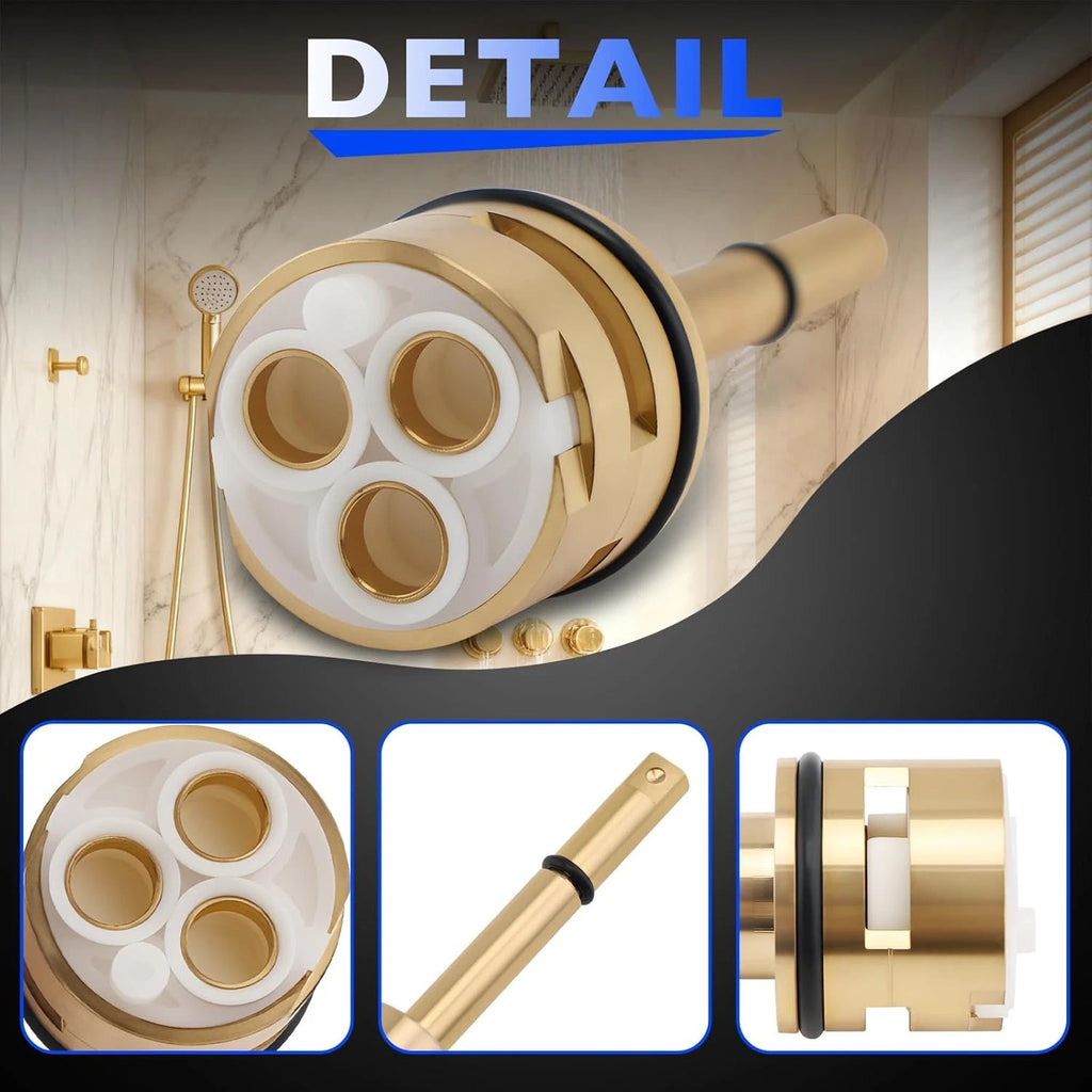 3-Function Diverter Cartridge Kit RP71718 for R11000 R22000 (Brass)