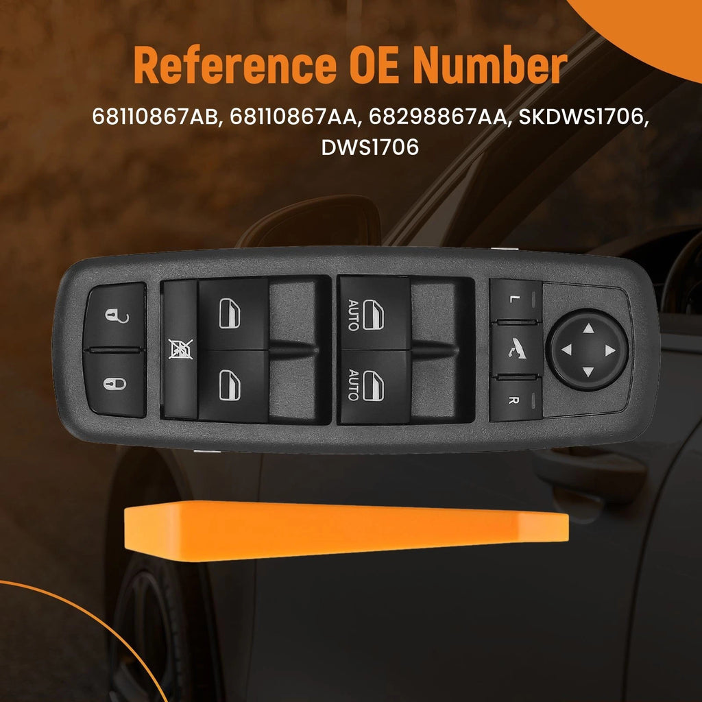 Front Driver Power Window Switch for Dodge Grand Caravan (2012-2015)