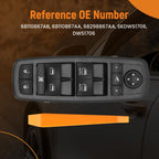 Front Driver Power Window Switch for Dodge Grand Caravan (2012-2015)