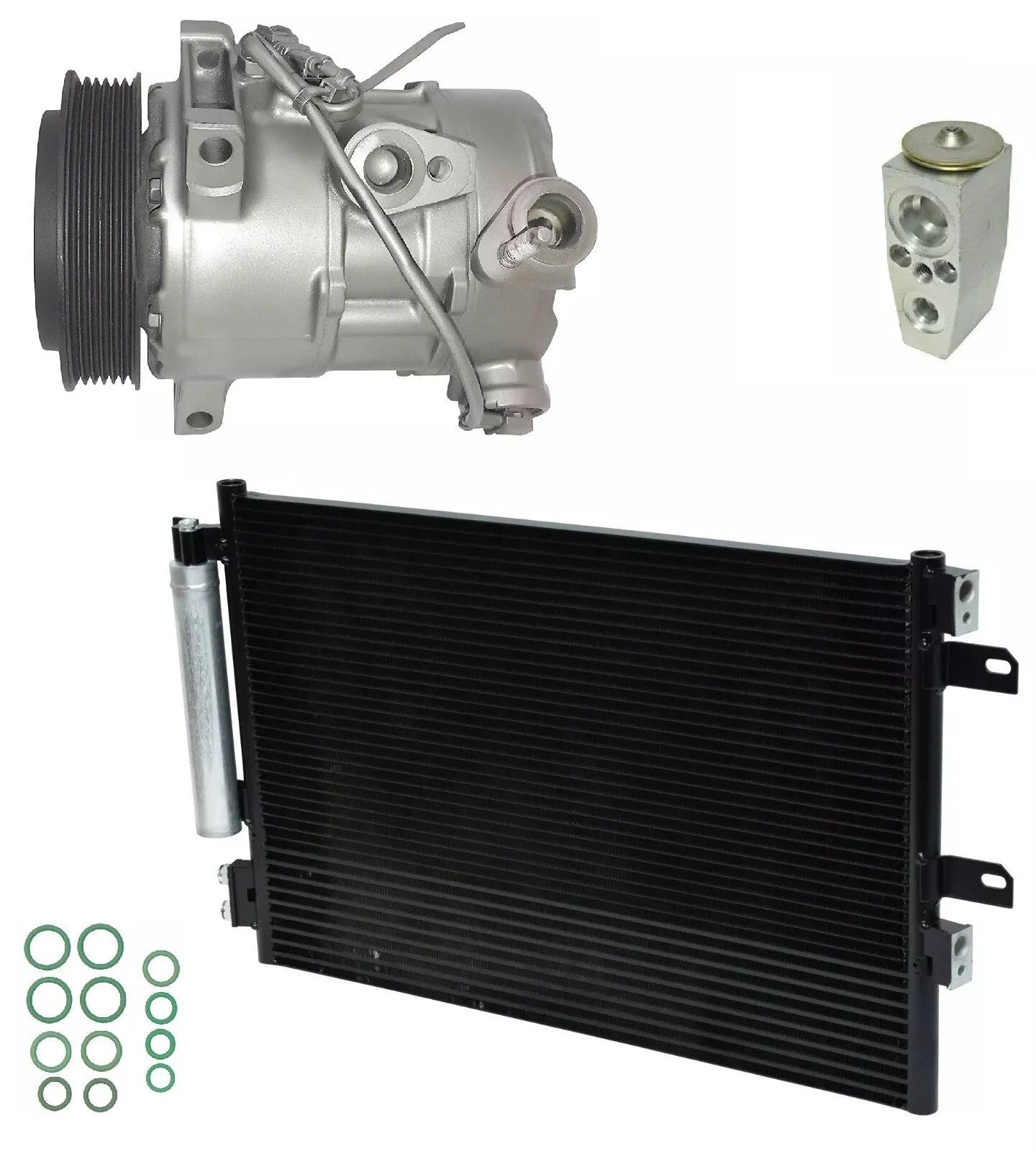 AC Compressor Kit with Condenser for Jeep Patriot 2.0L (2016–2016)