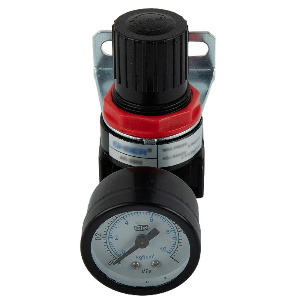 Air In Line Compressor Pressure Regulator with Gauge for Universal