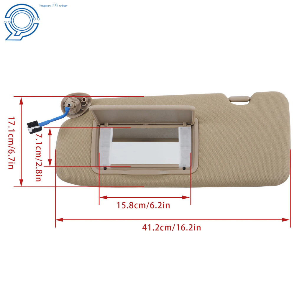 Left Driver Sun Visor with Lights for Honda CR-V (2017-2022)