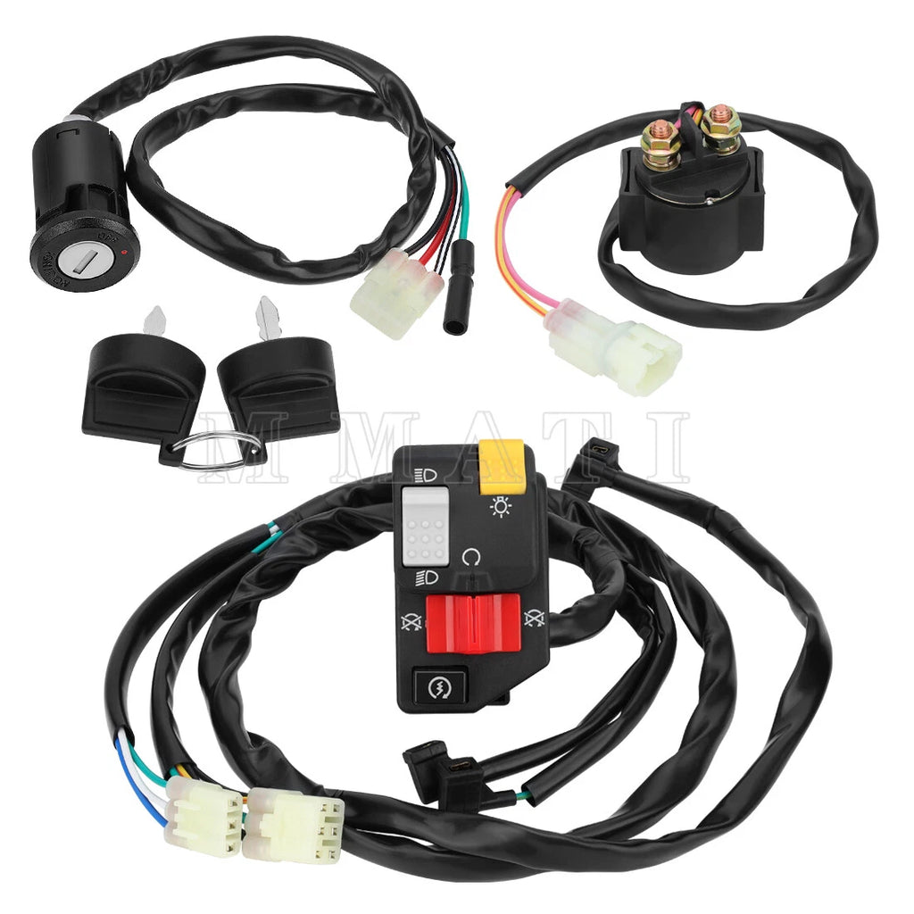 Handlebar Ignition Key Switch w/Relay for Honda TRX250TM Recon 250 (2007–2020)