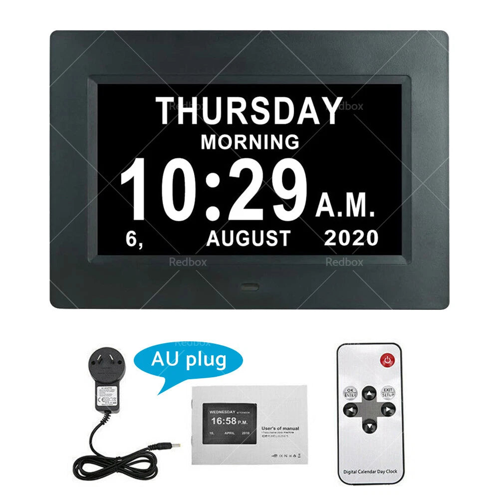 7" LED Digital Day Clock Calendar for Dementia (Suitable for All Models)
