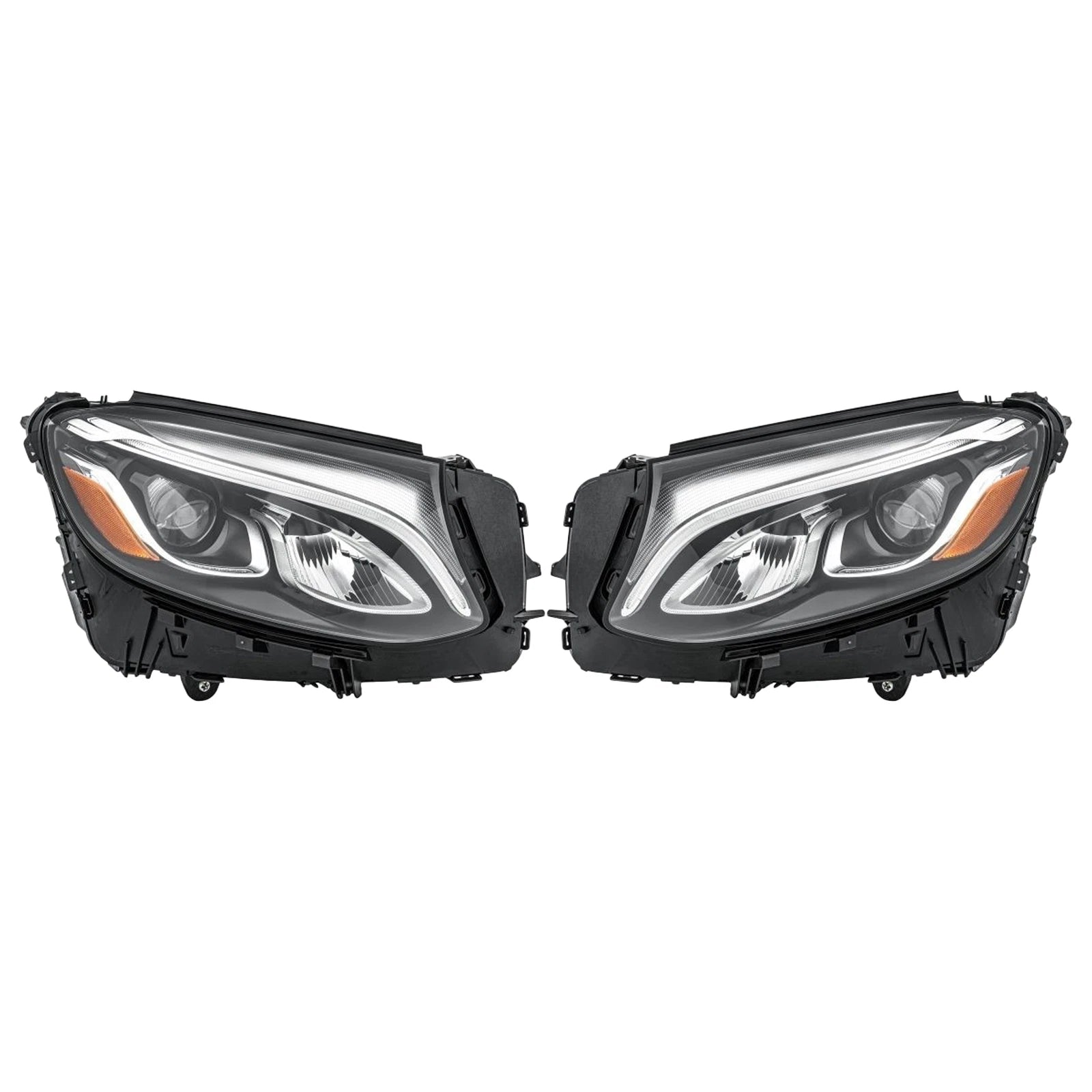 Set of 2 Hella LED Headlights for X253 GLC250 GLC300 GLC350e GLC43 AMG