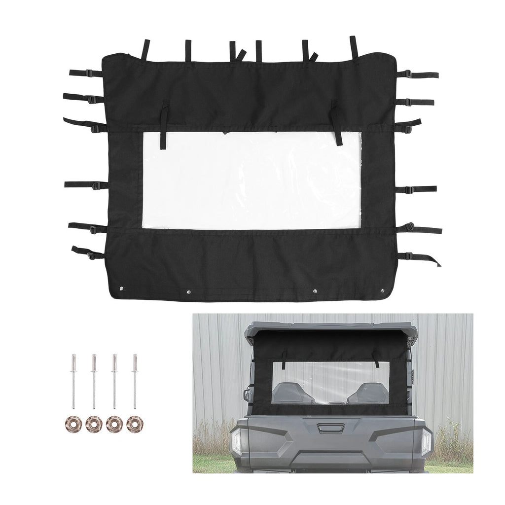 Rear Dust Barrier Soft Window Panel for Yamaha Wolverine RMAX4 850X4 (2022–UP)