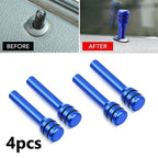 4 x Pcs Blue Aluminum Door Lock Knob Pins for Car/Truck Auto Parts