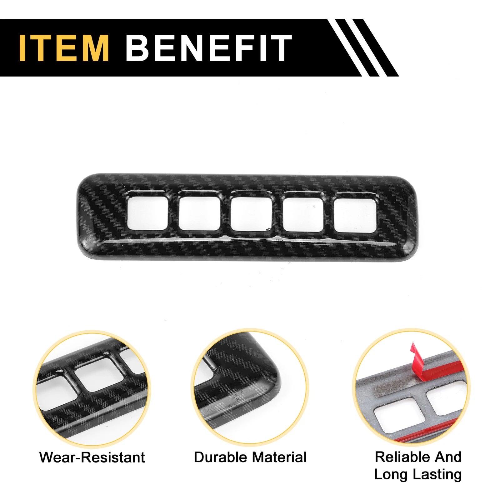 Carbon Fiber Pattern Keyless Entry Keypad Trim for Ford F-150 (2015–2023)