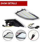 Clear Lens White LED Side Marker Lights for Mercedes W251 R-Class (2006–2010)