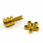 Set of 2 Anodized Billet Aluminum Clutch Cable Adjusters for Universal (8mm)
